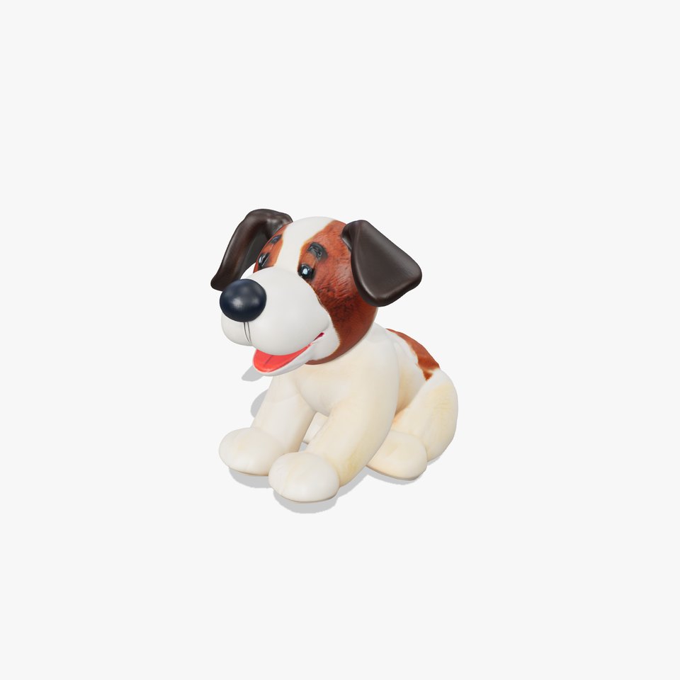 Cute Plush Dog Model Pack for Animation and Games